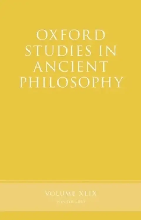 Cover of Oxford Studies in Ancient Philosophy, Volume 49