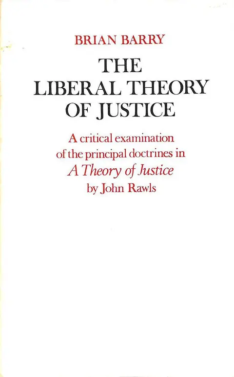 Cover of Liberal Theory of Justice