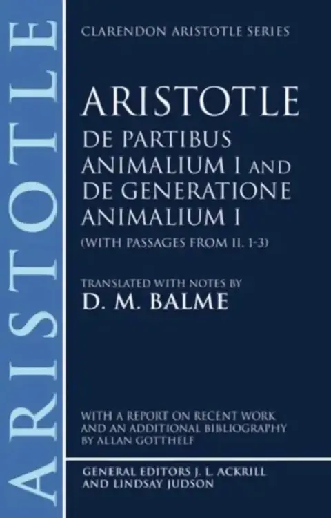 Cover of de Partibus Animalium I and de Generatione Animalium I
