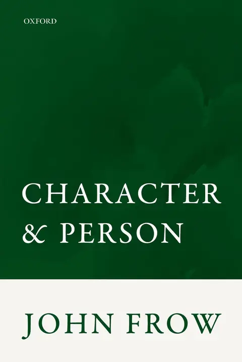 Cover of Character and Person