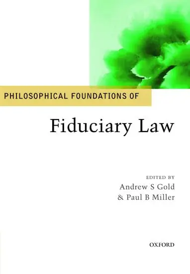 Cover of Philosophical Foundations of Fiduciary Law