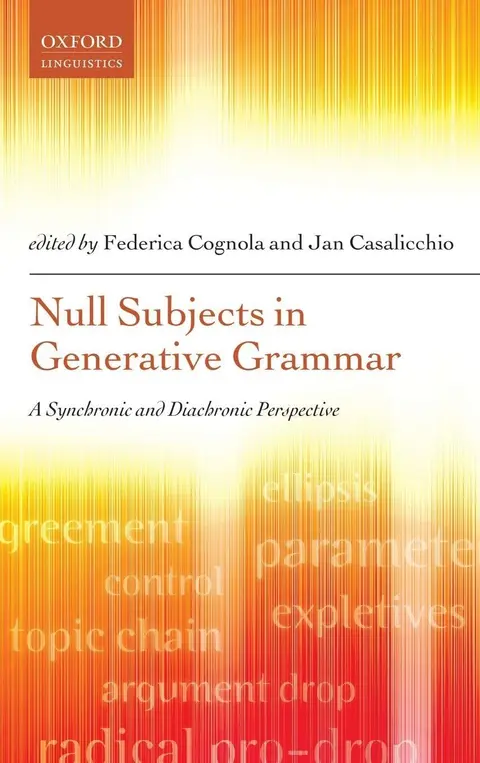 Cover of Null Subjects in Generative Grammar