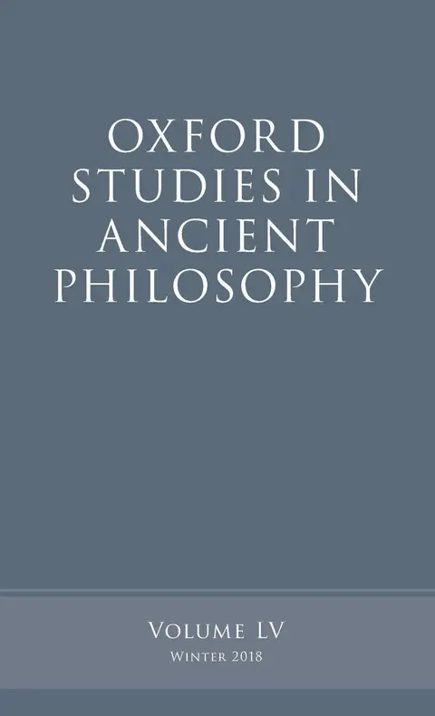 Cover of Oxford Studies in Ancient Philosophy, Volume 55