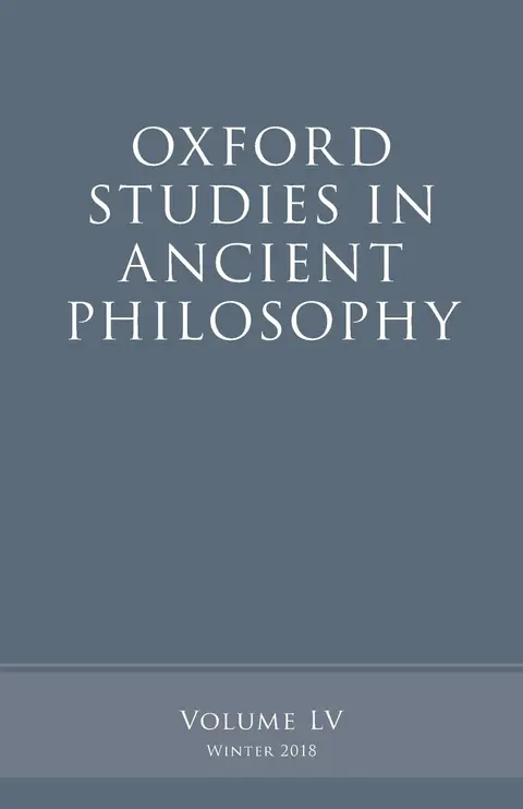 Cover of Oxford Studies in Ancient Philosophy, Volume 55