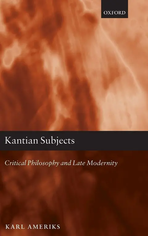 Cover of Kantian Subjects