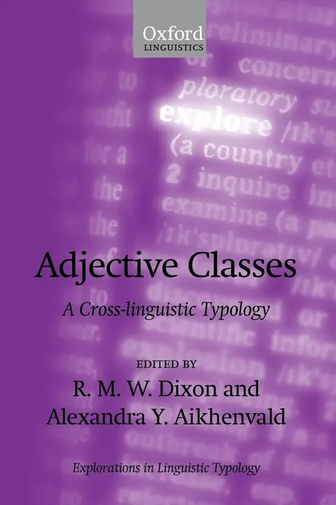 Cover of Adjective Classes