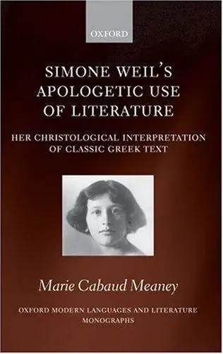 Cover of Simone Weil's Apologetic Use of Literature