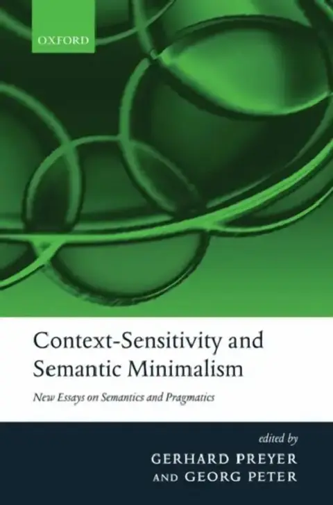 Cover of Context-Sensitivity and Semantic Minimalism