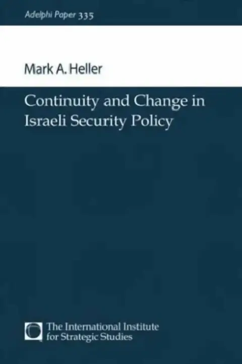 Cover of Continuity and Change in Israeli Security Policy