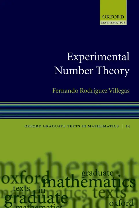 Cover of Experimental Number Theory