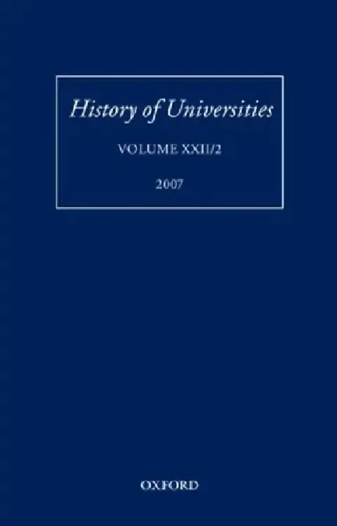 Cover of History of Universities