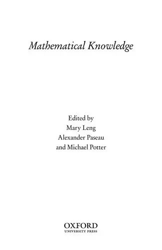 Cover of Mathematical Knowledge