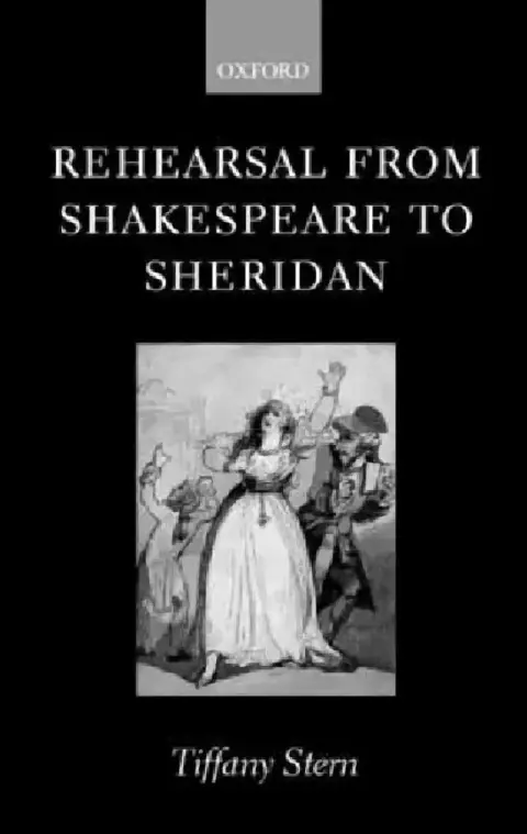 Cover of Rehearsal from Shakespeare to Sheridan