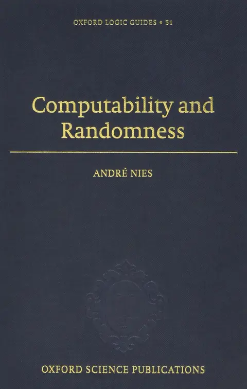 Cover of Computability and Randomness