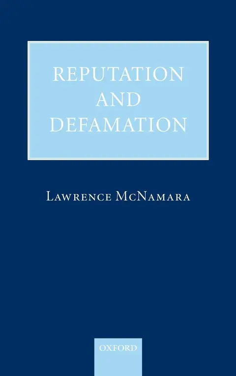 Cover of Reputation and Defamation