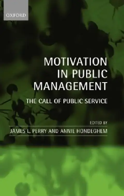 Cover of Motivation in Public Management