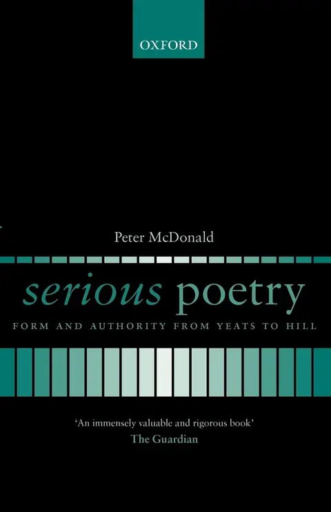 Cover of Serious Poetry
