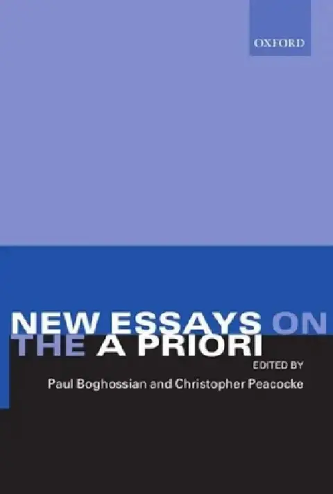 Cover of New Essays on the a Priori