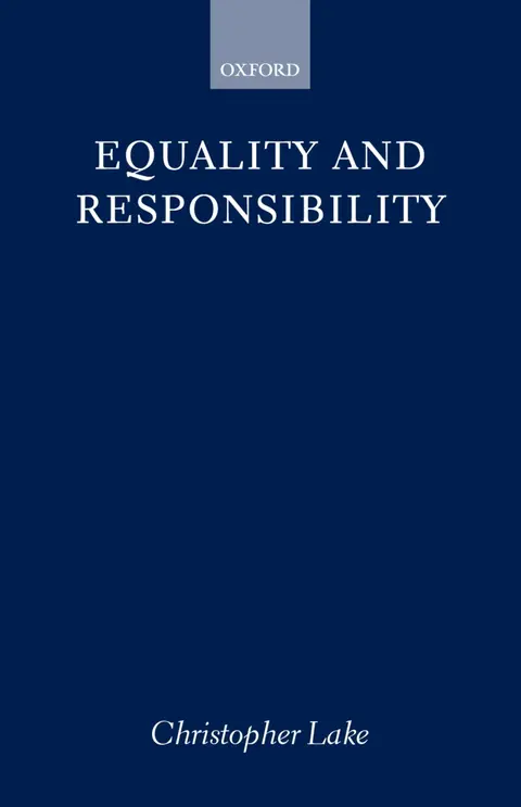 Cover of Equality and Responsibility