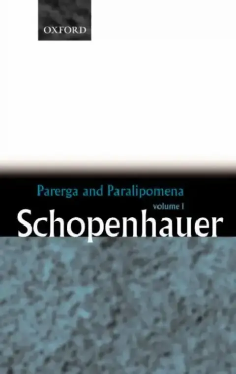 Cover of Parerga and Paralipomena