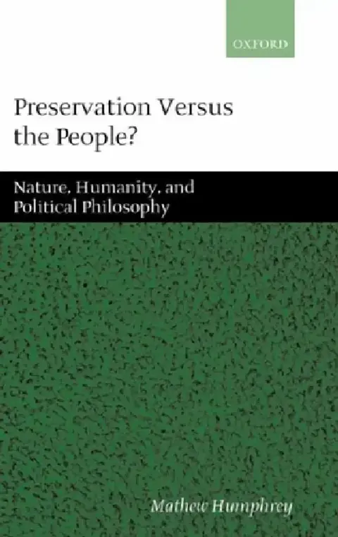 Cover of Preservation Versus the People