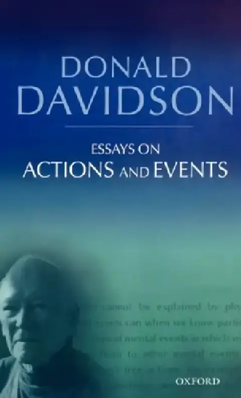 Cover of Essays on Actions and Events