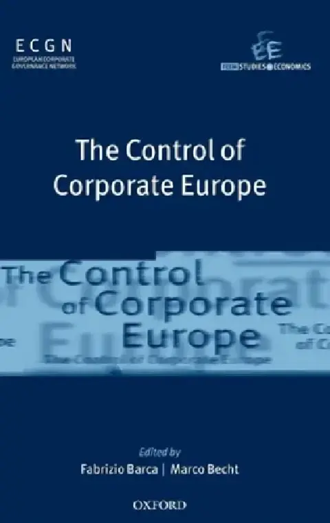 Cover of The Control of Corporate Europe
