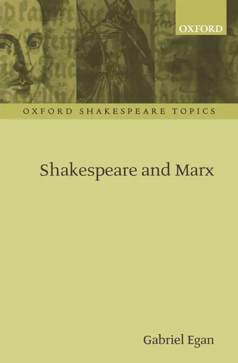 Cover of Shakespeare and Marx