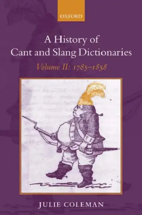 Cover of A History of Cant and Slang Dictionaries
