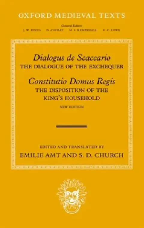 Cover of Dialogus de Scaccario, and Constitutio Domus Regis