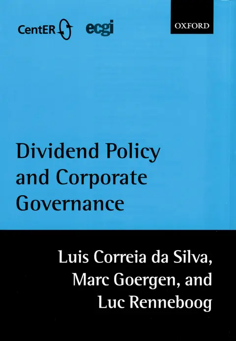 Cover of Dividend Policy and Corporate Governance