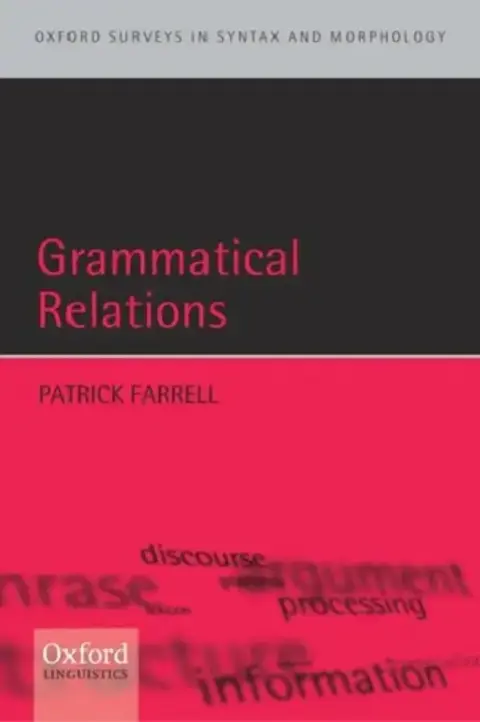 Cover of Grammatical Relations