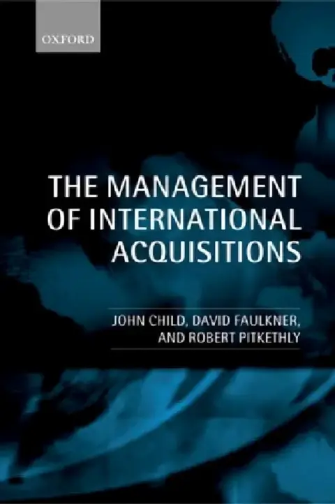 Cover of The Management of International Acquisitions