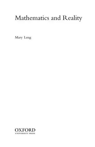 Cover of Mathematics and Reality