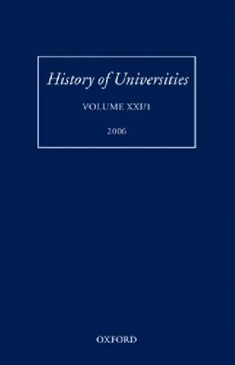 Cover of History of Universities