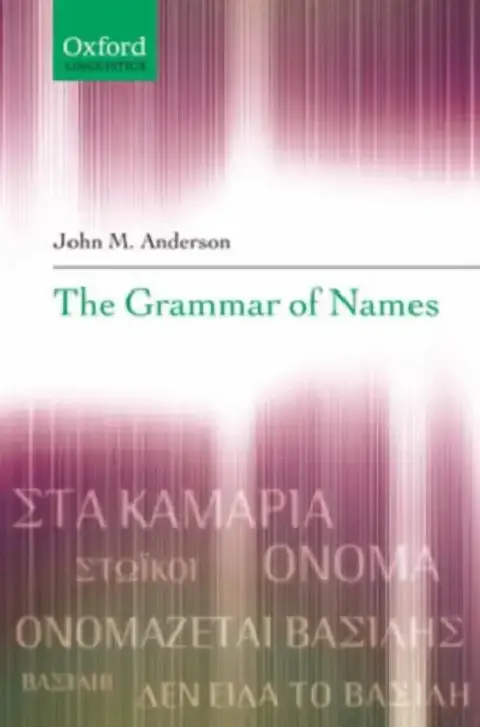 Cover of The Grammar of Names