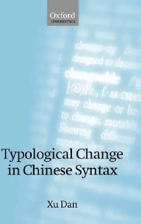 Cover of Typological Change in Chinese Syntax