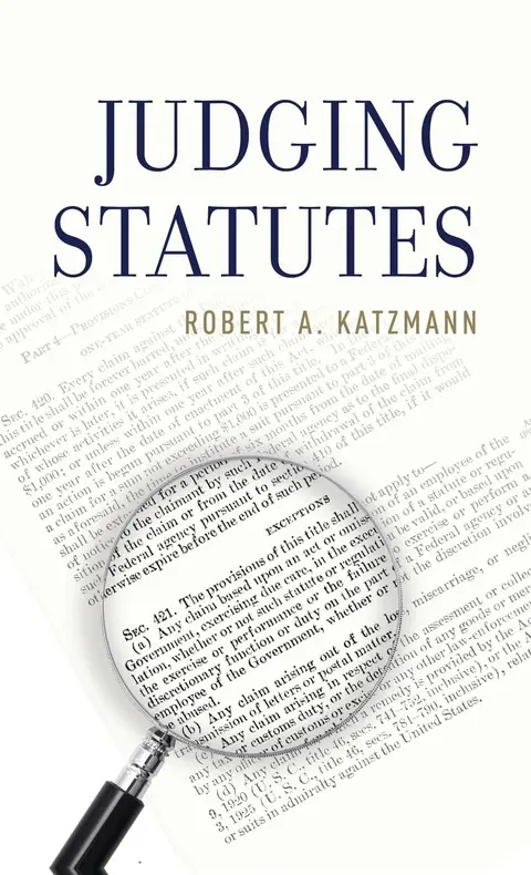 Cover of Judging Statutes