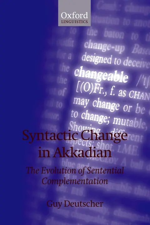 Cover of Syntactic Change in Akkadian