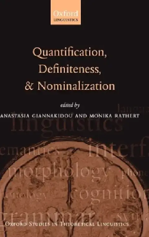 Cover of Quantification, Definiteness, and Nominalization