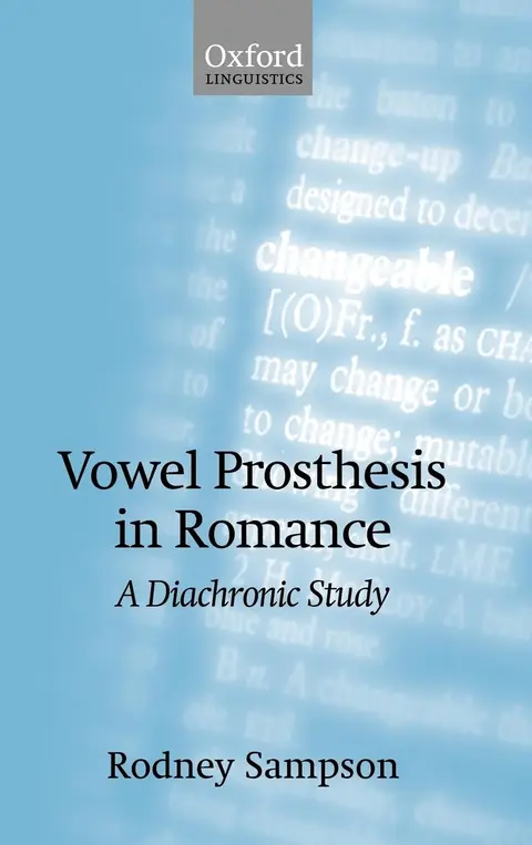 Cover of Vowel Prosthesis in Romance