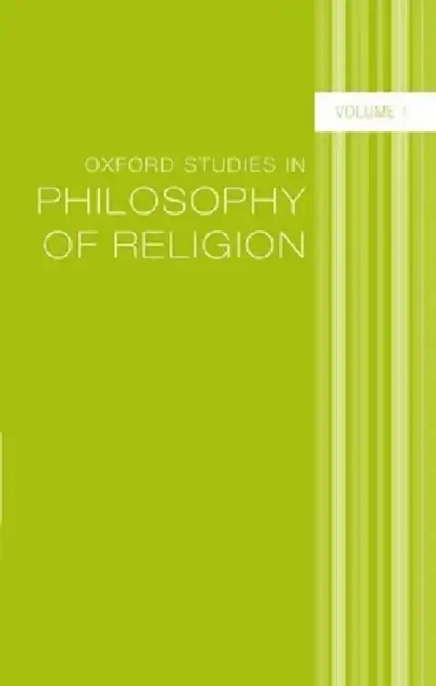 Cover of Oxf Studies Philosophy Religion Vol 1 C