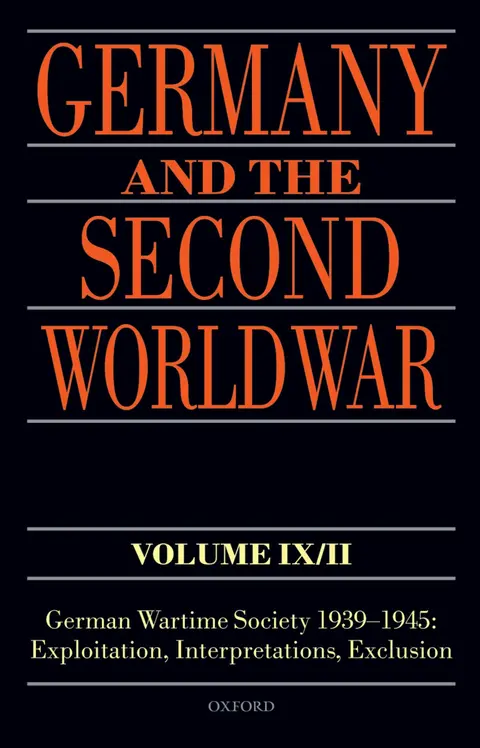 Cover of Germany and the Second World War