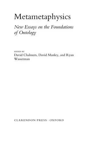 Cover of Metametaphysics