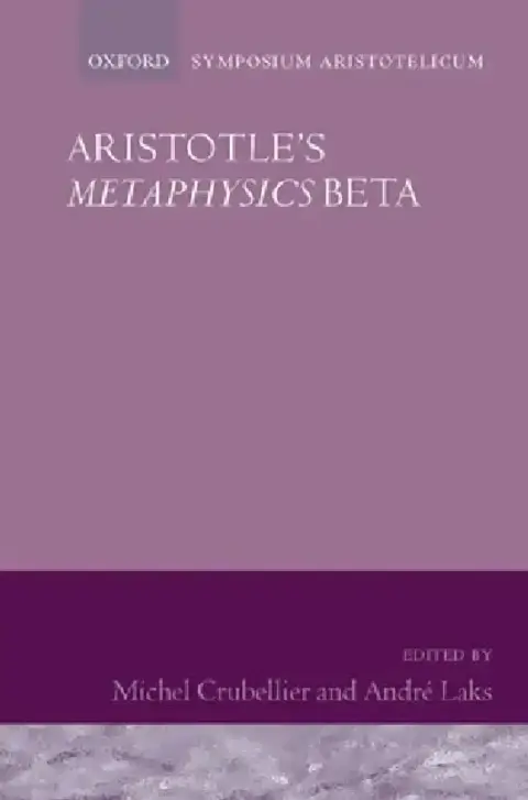 Cover of Aristotle's Metaphysics Beta