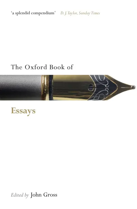 Cover of Oxford Book of Essays