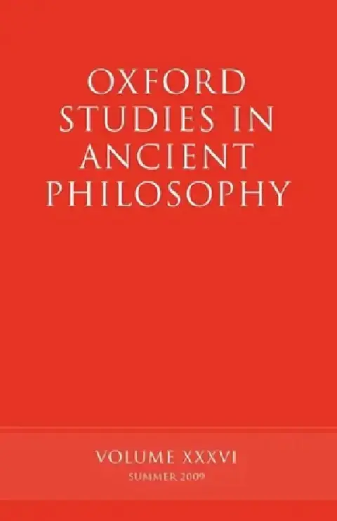 Cover of Oxford Studies in Ancient Philosophy