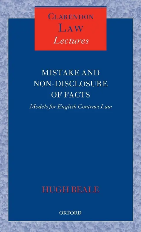 Cover of Mistake and Non-Disclosure of Fact