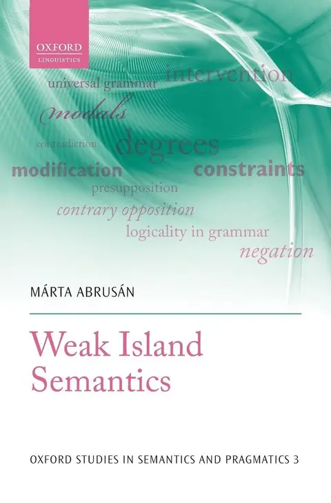 Cover of Weak Island Semantics