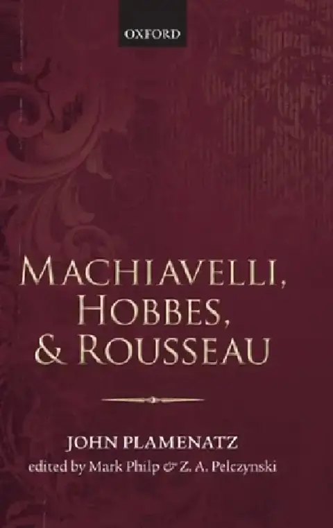 Cover of Machiavelli, Hobbes, and Rousseau